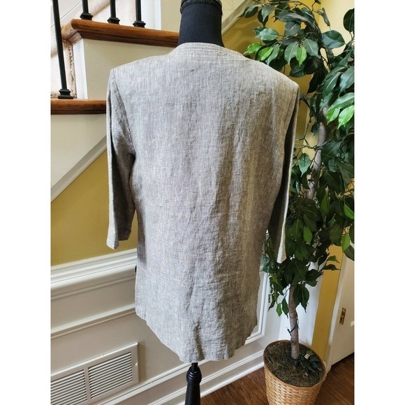 Meral linen tank and jacket set - Picture 8 of 16